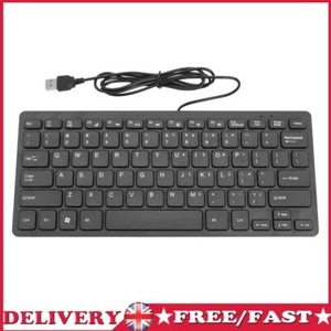 K1000 Super Slim USB Mini Multimedia Wired Keyboard 78 Keys Kaypad for Notebook - Afbeelding 1 van 11