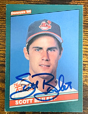 2020 HISTORIC AUTOGRAPHS SCOTT BAILES AUTO CLEVELAND GUARDIANS 1986 DONRUSS