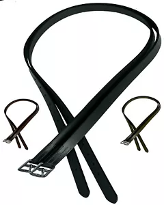 Majestic Ally Genuine Leather English Stirrup Leathers for daily use (Pack of 2) - Picture 1 of 10