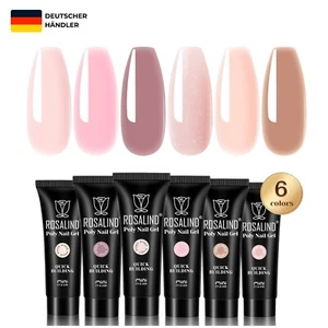 6 Farben Poly Nagelgel Set für kreatives Nageldesign – UV LED Aushärtung - Bild 1 von 12