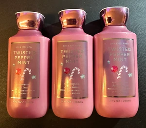 3x ALL NEW Bath & Body Works Twisted Peppermint Body Lotion 8 oz - Picture 1 of 2