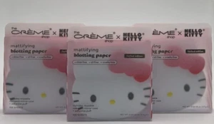 3PK The Creme Shop X Hello Kitty Mattifying Blotting Paper ~ FAST SHIPPING ~ NEW - Picture 1 of 2