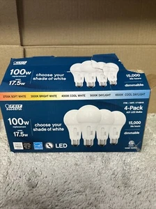 Feit Electric White 17.5W LED Bulb 1600 Lumens, 1 Count (Pack of 3 - Picture 1 of 2