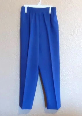 Pantalones de poliéster azules usados para mujer talla 10S de Bend Over, clásicos y cómodos Foto 1 de 3