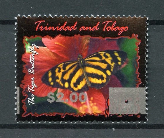 Trinidad & Tobago 2017 MNH Tiger Butterfly OVPT 1v Set Butterflies Stamps - Image 1 of 1