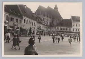 Brașov Kronstadt 1968 - Stadtplatz Schwarze Kirche - Altes Foto 1960er - Picture 1 of 2