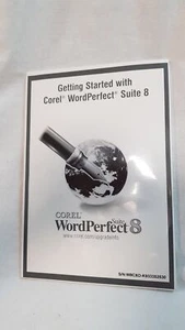 Corel WordPerfect SUITE 8 software disk, getting started manual SEALED - Picture 1 of 6