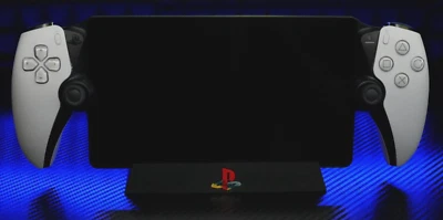 Charging Dock for PlayStation Portal, Black Classic Logo, Custom 3d print. - Image 1 of 4