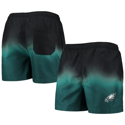 Philadelphia Eagles NFL Men's Dip Dye Swim Trunks FREE SHIP! Cover