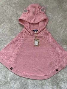 joules Tabitha Girls Pink Poncho/ Cape - NWT - XS - Picture 1 of 6