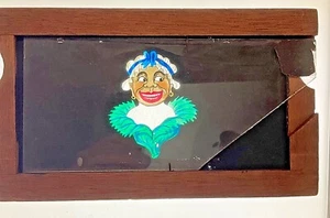 Mechanischer Laternenschieber aus schwarzen Damenaugen bewegen sich bei Bedienung - Bild 1 von 2