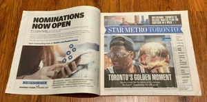 Star Metro Toronto Raptors Champions June 18 2019 Newspaper Article Coverage NBA - Bild 1 von 3