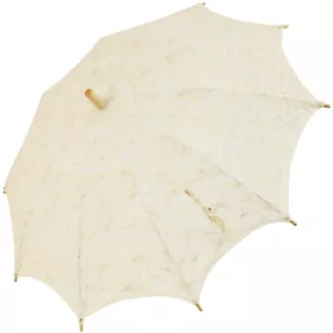 Louisa Lace Parasol - Cream - Picture 1 of 4