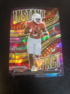 Bijan Robinson Atlanta 2023 Prizm DP #II-17 Gold Ice Prizm Instant Impact RC - Bild 1 von 2