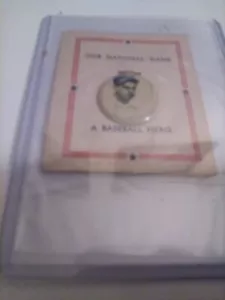 1938 Baseball PM8 Our National Game Bill Terry New York Giants Pin Tab Button - Picture 1 of 4