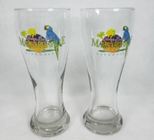 Jimmy Buffett's Margaritaville Glendale Arizona Location Pilsner Glasses 8 3/8" - Picture 1 of 7