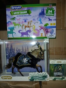 Breyer Horse Christmas  Bundle Lot Highlander Obsidian Advent Ornament  - Picture 1 of 1