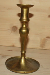 Vintage hand crafted bronze candlestick candle holder - Picture 1 of 12