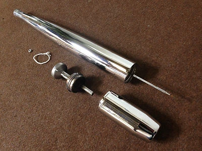 Auspuff Chrom Hercules Prima M 2 3 4 5 Mofa NEU Herkules 28mm Optima P NEU - Bild 1 von 4
