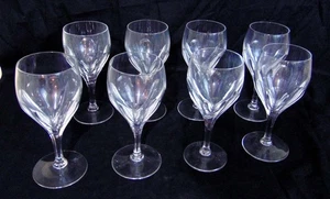 8 geschliffene Glas Peill Atlantis Kristall Weinstiele 7 1/2" - Bild 1 von 3