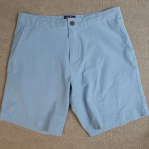 Faherty Shorts 32 Blue Heather Hybrid Drawstring 8" in All Day - Picture 1 of 11