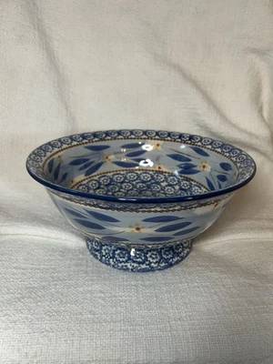 Rare Temptations By Tara Ceramic Colander/Strainer Old World Blue bakeware  - Image 1 of 4