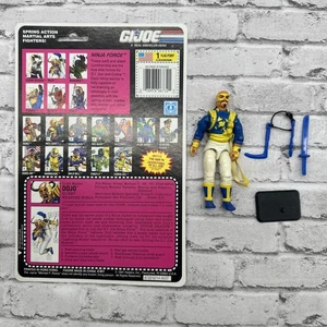 GI Joe 1992 Ninja Force Dojo V2 scheda completa supporto falce ARAH completo - Foto 1 di 5