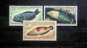 NEW CALEDONIA Sc C41-3 NH ISSUE OF 1965 - SEA LIFE - (FMJ25) - Picture 1 of 1
