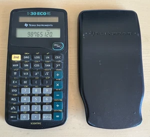 TEXAS INSTRUMENTS TI-30 ECO RS Calculatrice Calculatrice Calculator Kalkulator - Photo 1/16