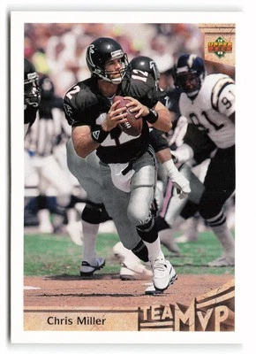 1992 Upper Deck #364 Chris Miller Atlanta Falcons - Image 1 of 2