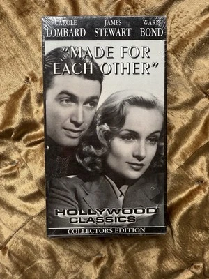 🎞️ SEALED Made for Each Other VHS 1994 Madacy 🎬James Stewart Carole Lombard💫 Foto 1 de 4