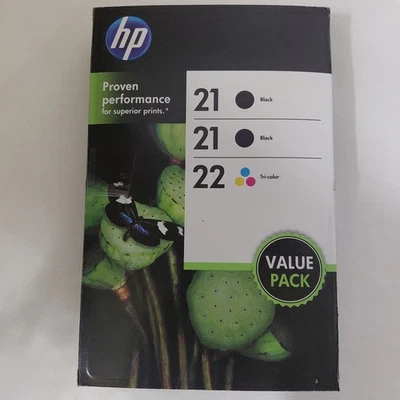 Ink CartridgeHP Value Pack  92 Black x2 93 Tri Color x1 Combo 3 Pack Exp 06/2013 - Image 1 of 4