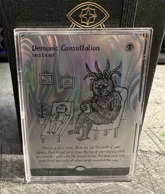 Demonic Consultation Halo Foil Secret Lair Encyclopedia Spellbook - Image 1 of 4