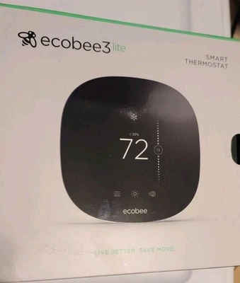 Ecobee EB-STATE3LTP-02 Smart Thermostat - Black - Image 1 of 2