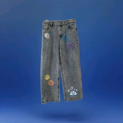 PacSun Jeans Size 14 Kids High Rise Med Wash Denim - Image 1 of 4