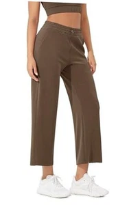 Women's Modal Soft Wide Leg Pants with Pockets Medium 25" Inseam Nutria - Picture 1 of 7