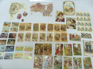 Vintage Glanzbild Oblaten Konvolut - Imagen 1 de 16