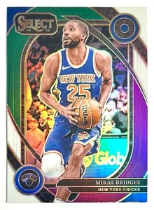 2024-25 Select Mikal Bridges Green White Purple Courtside Prizm SSP #204 Knicks - Picture 1 of 15