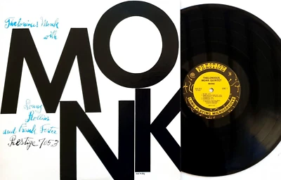 Thelonious Monk With Sonny Rollins & Frank Foster–Monk LP 1982 USA OJC-016 - Image 1 of 3