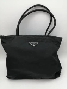 Echte PRADA Nylon Mini Beuteltasche Tasche schwarz Handtasche beschädigter... - Bild 1 von 12