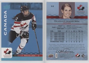 2017 Upper Deck Team Canada Juniors Blue Spectrum Meaghan Mikkelson #32