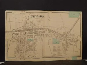 New York, Wayne County Map, 1874, Newark, Double Page, Y4#43 - Picture 1 of 1