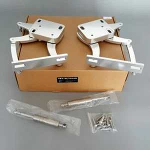 Aluminum Hood Hinges Pair Kit for 1967 1968 1969 Ford Mustang Base Fastback - Picture 1 of 7
