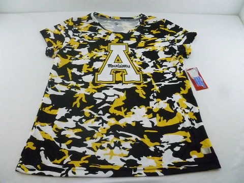 NEW Women's Prosphere Appalachian State Mountaineers Short Sleeve Shirt-2XL Camo Cover