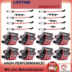 Bobina de encendido cuadrada UF271 y cable de bujía para Chevy GMC 4,8 L 5,3 L 6,0 L 8,1 L - Imagen 1 de 12