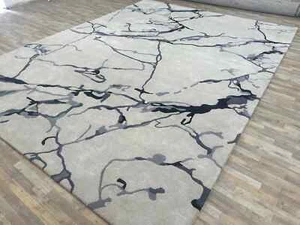 Hand-Tufted Abstract Wool Rug Handmade Carpets For Bedroom Living room - Picture 1 of 5
