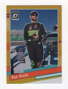 2024 DONRUSS NASCAR RACING OPTOC ORO PRIZM OTTICO 10/10 KAZ GRALA #111 - Foto 1 di 2