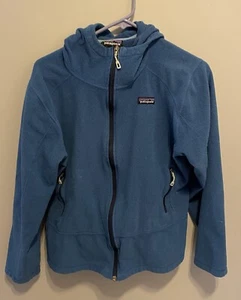 Vintage Patagonia Womens Full Zip Fleece Hoodie Blue Size L/XL - See Description - Picture 1 of 5