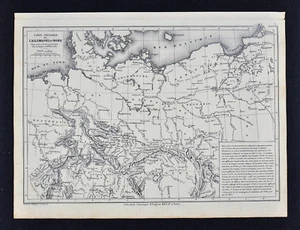 1885 Drioux Map - Physical Germany Napoleon Era - Leipzig Bautzen Berlin  - Picture 1 of 1