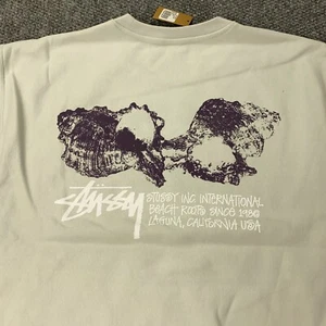 Stussy Shells Crew Mens XXL Fog Sweatshirt NWT - Picture 1 of 8